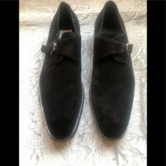 Black Suede Salvatore Ferragamo